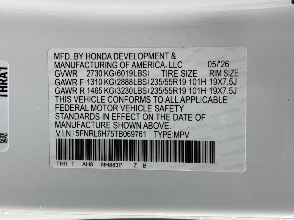 New 2026 Honda Odyssey Sport-L image 26