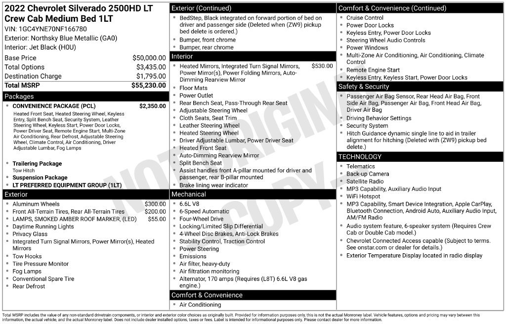 Used 2022 Chevrolet Silverado 2500 LT w/ Convenience Package AWD/4WD image 11