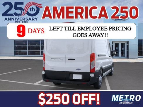 New 2026 Ford Transit 250 148 Medium Roof Extended AWD w/ Load Area Protection Package image 8