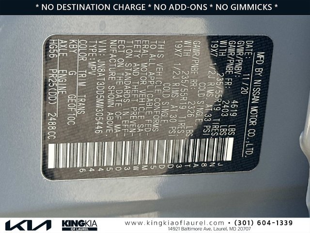 Used 2021 Nissan Rogue Platinum AWD/4WD image 31