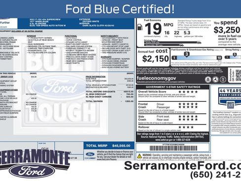 Used 2021 Ford F150 XL w/ Equipment Group 101A High AWD/4WD image 17