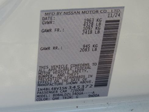 New 2025 Nissan Altima 2.5 S image 13