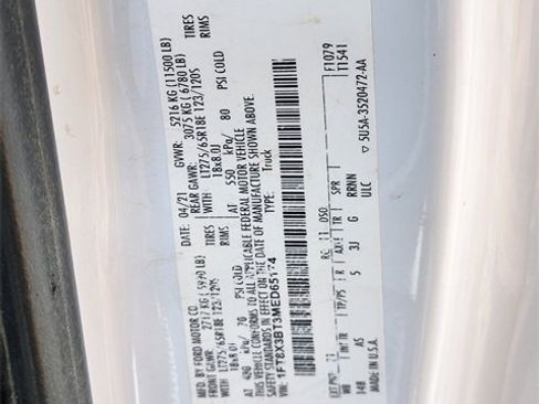 Used 2021 Ford F350 XL w/ STX Appearance Package image 32