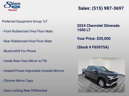 Used 2024 Chevrolet Silverado 1500 LT w/ Z71 Off-Road Package AWD/4WD image 16
