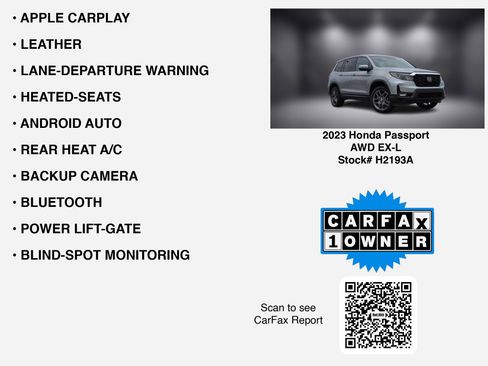 Used 2023 Honda Passport EX-L image 7