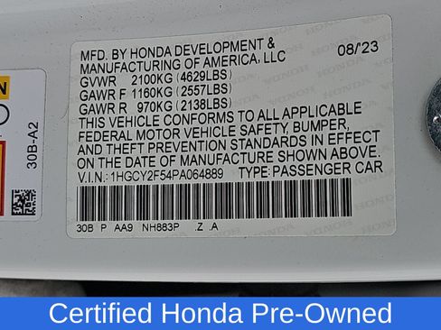 Certified 2023 Honda Accord Sport image 11