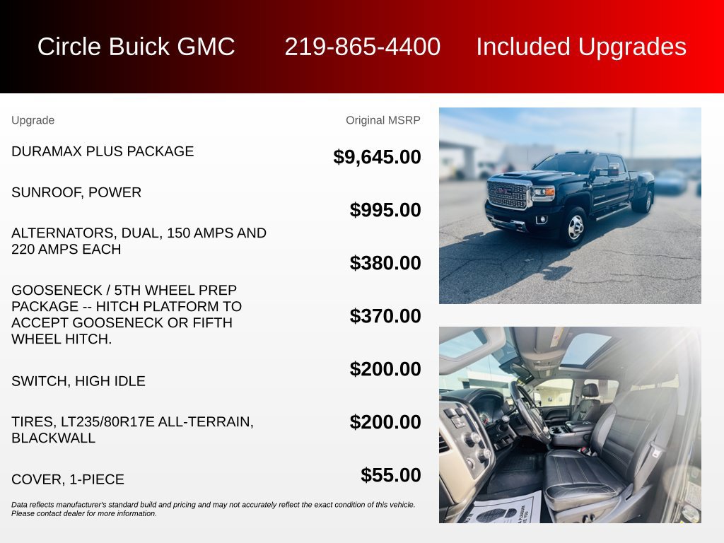 Used 2018 GMC Sierra 3500 Denali w/ Duramax Plus Package AWD/4WD image 3