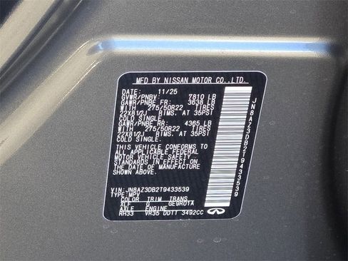 New 2026 INFINITI QX80 4WD w/ Sport Exterior Package image 17