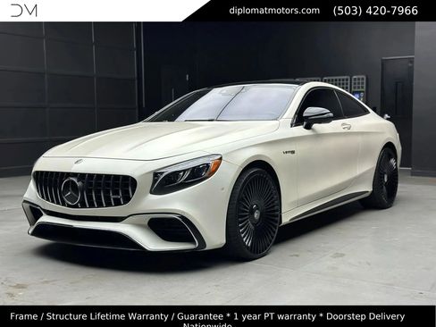Used 2019 Mercedes-Benz S 63 AMG 4MATIC Coupe w/ Carbon Fiber Exterior Package image 1