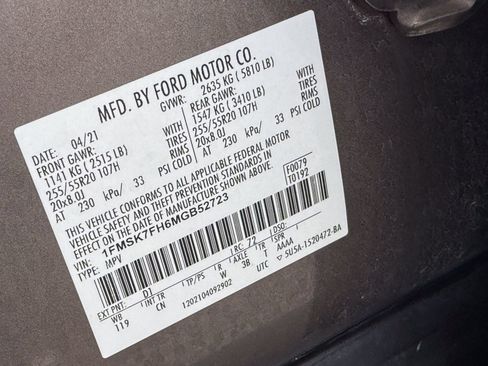 Used 2021 Ford Explorer Limited w/ Equipment Group 301A RWD image 39