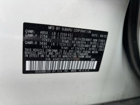 Used 2023 Subaru Outback Premium w/ Popular Package #1 image 38