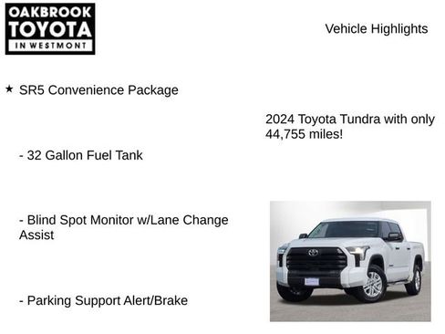 Used 2024 Toyota Tundra SR5 w/ SR5 Convenience Package AWD/4WD image 8