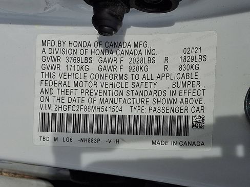 Used 2021 Honda Civic Sport image 4