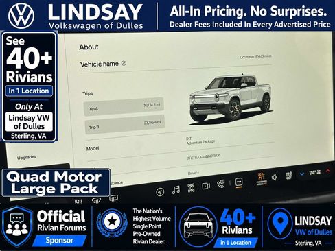 Used 2022 Rivian R1T Adventure AWD/4WD image 24