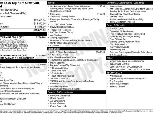 Used 2022 RAM 3500 Big Horn w/ Level A Equipment Group image 27