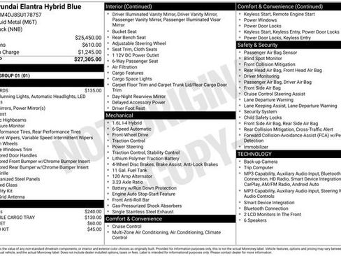 Used 2025 Hyundai Elantra Hybrid FWD image 12