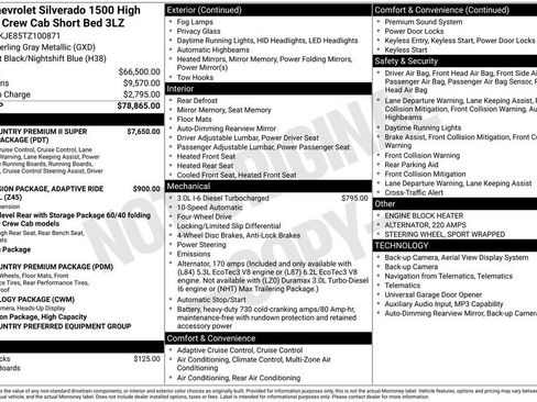 Used 2026 Chevrolet Silverado 1500 High Country AWD/4WD image 26