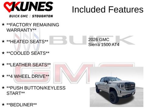 New 2026 GMC Sierra 1500 AT4 w/ Technology Package image 3