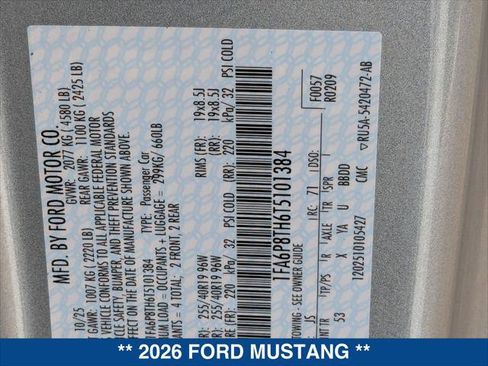 New 2026 Ford Mustang Premium image 19