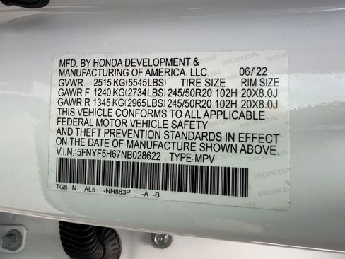 Used 2022 Honda Pilot Touring image 24