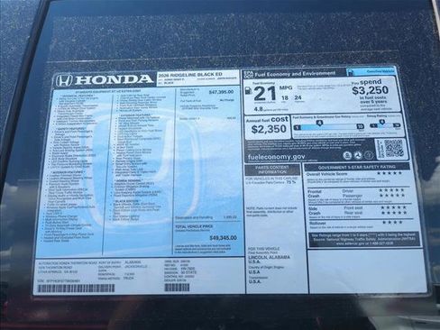 New 2026 Honda Ridgeline Black Edition image 19