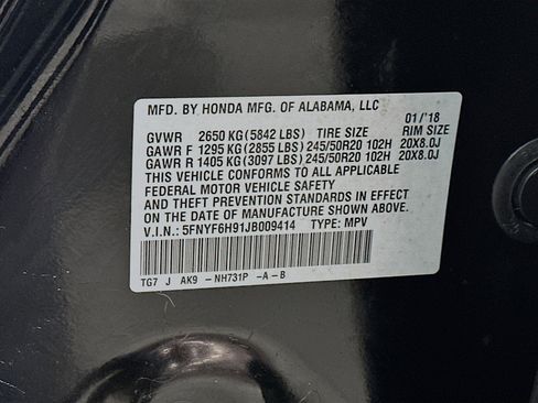 Used 2018 Honda Pilot Touring image 34