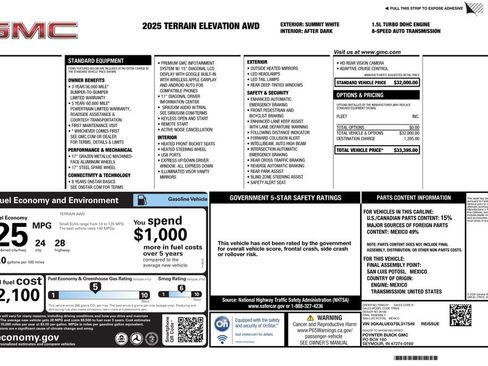 Used 2025 GMC Terrain Elevation image 4