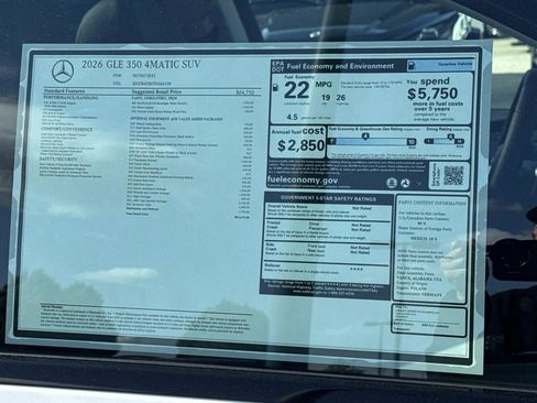New 2026 Mercedes-Benz GLE 350 GLE 350 image 9