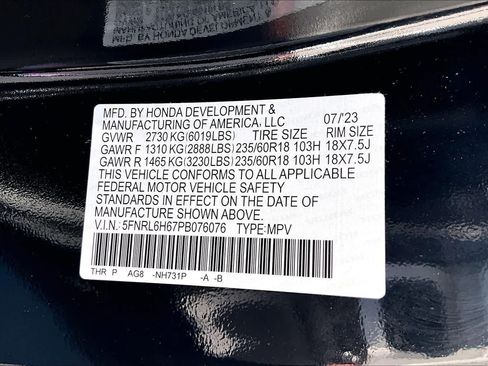 Certified 2023 Honda Odyssey EX-L image 36