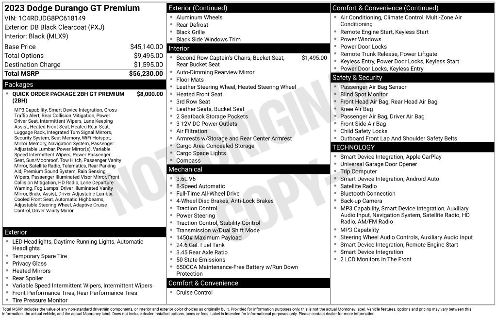 Used 2023 Dodge Durango GT AWD/4WD image 2