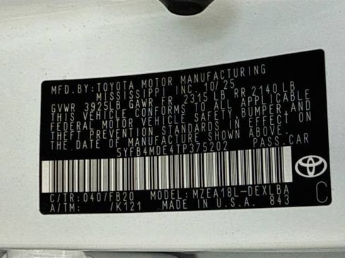 Certified 2026 Toyota Corolla LE FWD image 31