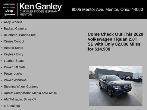 Used 2020 Volkswagen Tiguan SE FWD image 5