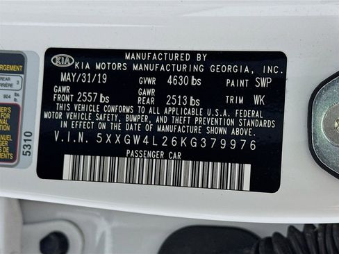 Certified 2019 Kia Optima SX image 33