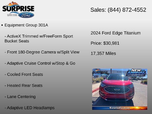 Used 2024 Ford Edge Titanium w/ Titanium Elite Package AWD/4WD image 6