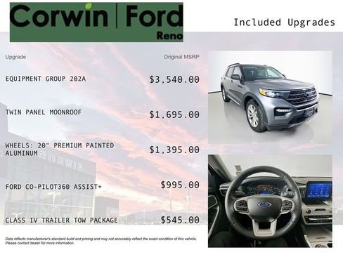 Certified 2024 Ford Explorer XLT w/ Equipment Group 202A image 3