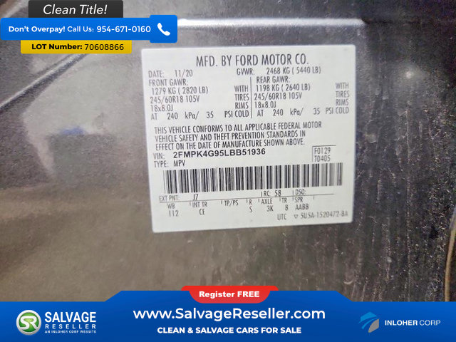 Used 2020 Ford Edge SE AWD/4WD image 17
