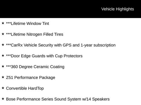 Used 2023 Chevrolet Corvette Stingray Premium Conv w/ Z51 Performance Package RWD image 19
