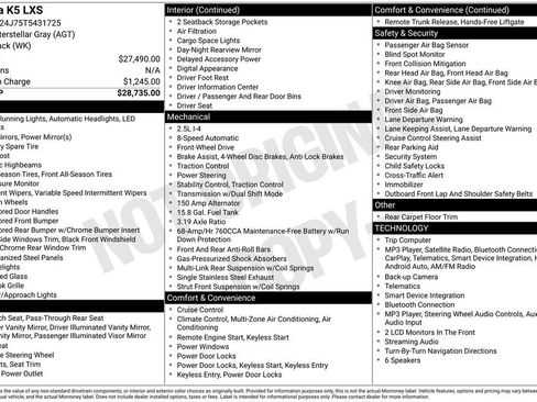 Used 2026 Kia K5 LXS FWD image 6
