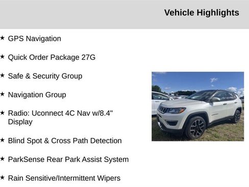 Used 2018 Jeep Compass Limited w/ Navigation Group AWD/4WD image 2
