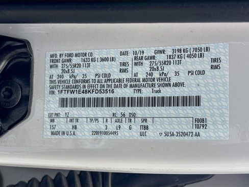 Used 2019 Ford F150 Lariat w/ Equipment Group 502A Luxury image 44