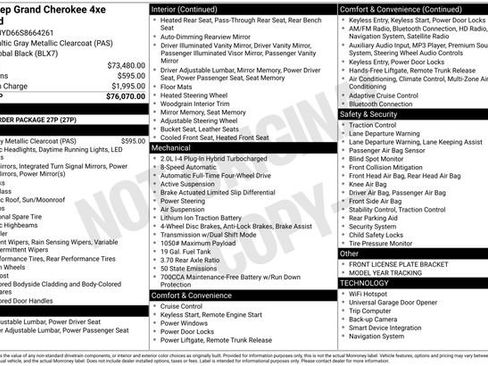 Certified 2025 Jeep Grand Cherokee Overland AWD/4WD image 38