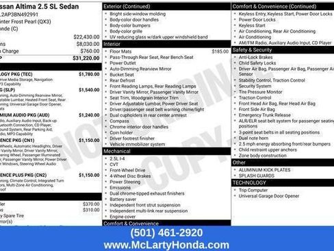 Used 2011 Nissan Altima 2.5 SL w/ Technology Pkg FWD image 15