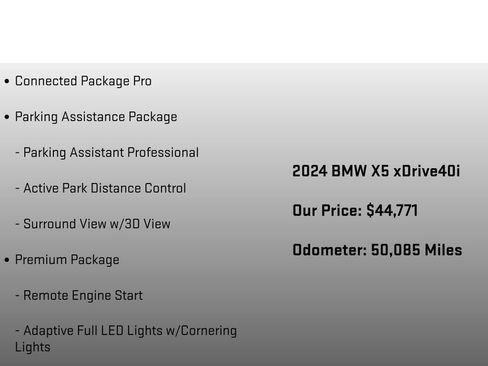 Used 2024 BMW X5 xDrive40i w/ Premium Package AWD/4WD image 6