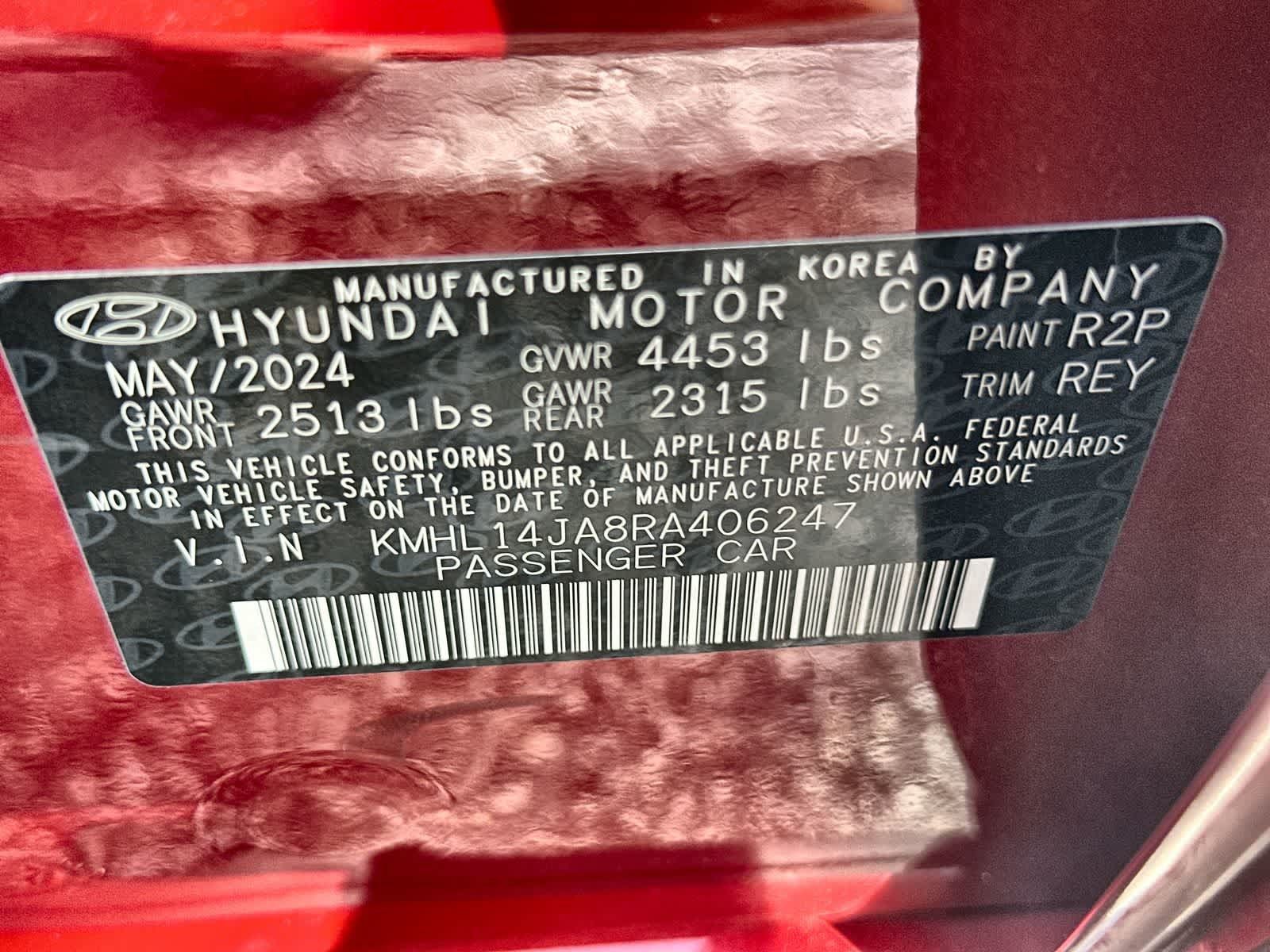 Used 2024 Hyundai Sonata SEL w/ Convenience Package FWD image 24