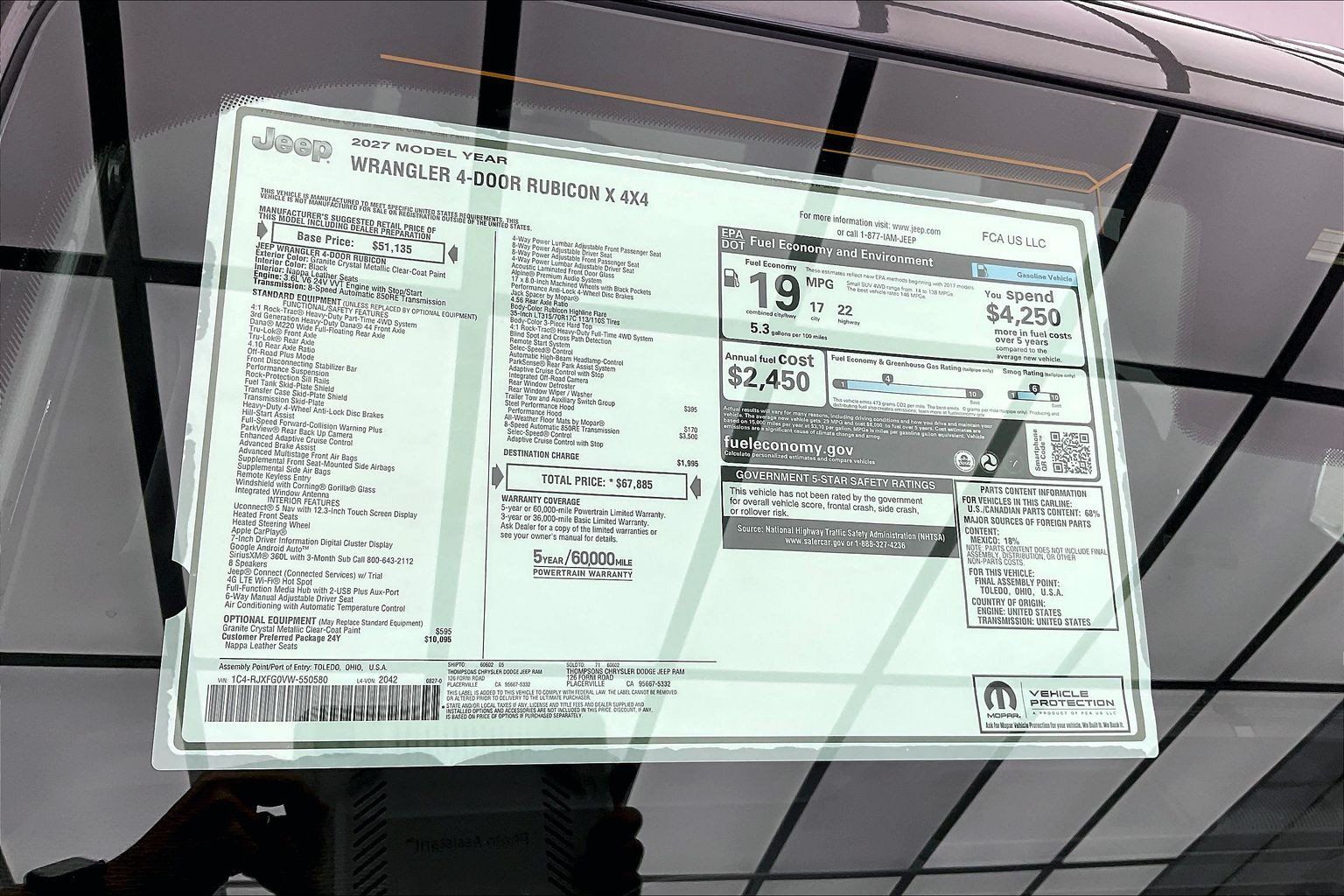 New 2027 Jeep Wrangler Unlimited Rubicon AWD/4WD image 21