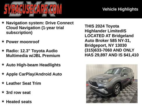 Used 2024 Toyota Highlander Limited AWD/4WD image 4