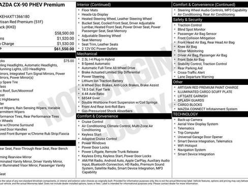 New 2026 MAZDA CX-90 Plug-In Hybrid w/ Premium Plus image 6