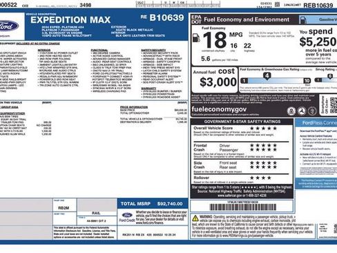 Used 2024 Ford Expedition Max Platinum AWD/4WD image 36