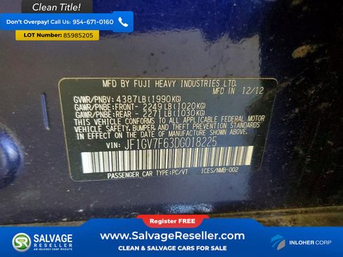 Used 2013 Subaru Impreza WRX Sedan AWD/4WD image 16