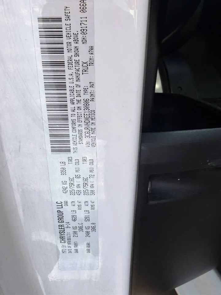 Used 2014 RAM ProMaster 3500 w/ Interior Convenience Group FWD image 39